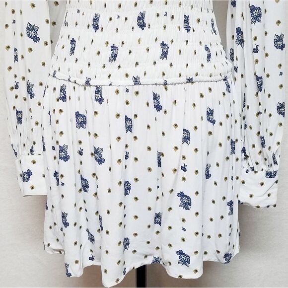 FREE People Two Faces Ruched Waist Mini Dress - Picture 6 of 16